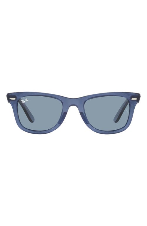 Ray-Ban Classic Wayfarer 50mm Sunglasses in Transparent Blue at Nordstrom