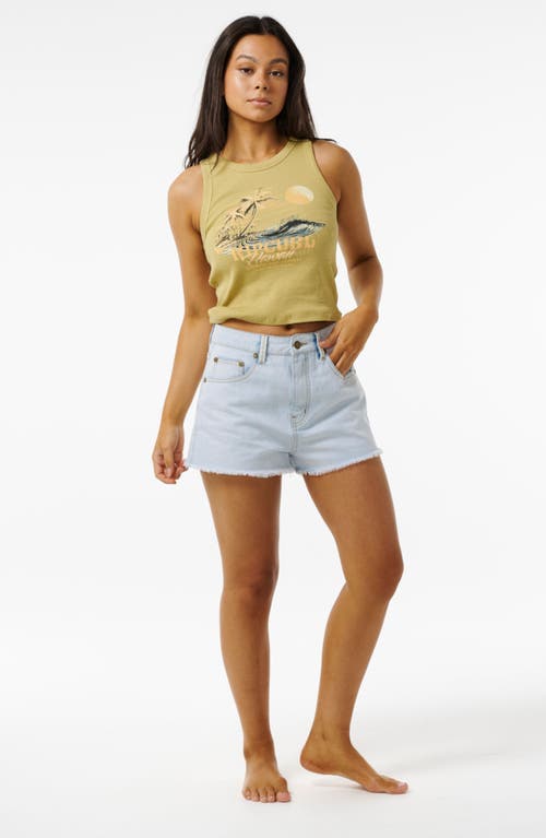 Rip Curl Seabreeze Rib Graphic Tank In Hawaii Light Green