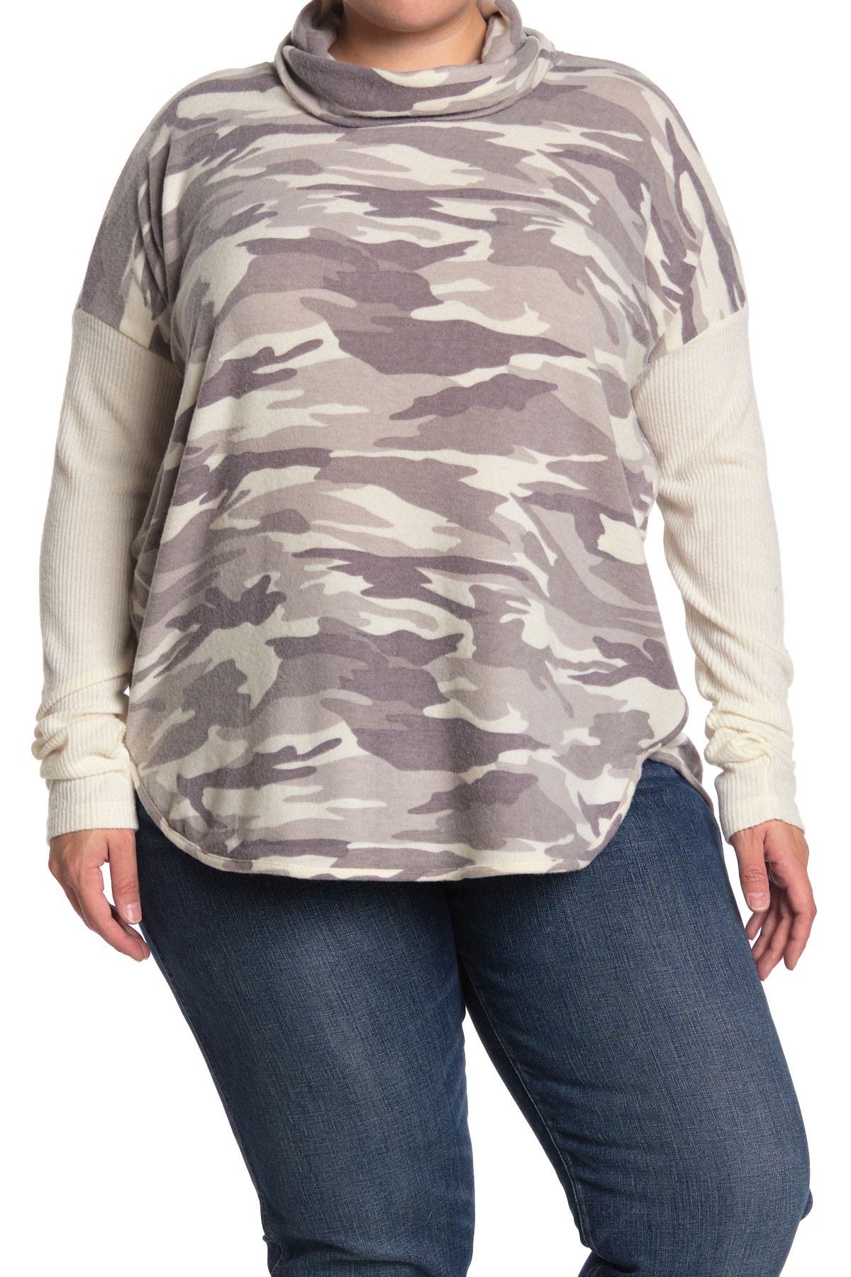 camo turtleneck shirt