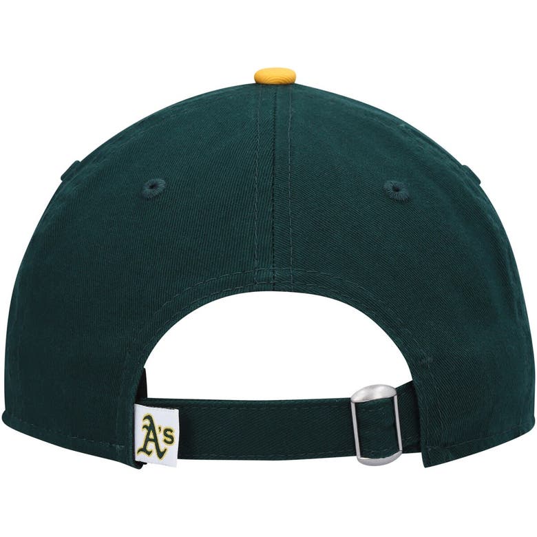 Shop New Era Green/gold Oakland Athletics Team Replica Core Classic 9twenty Adjustable Hat