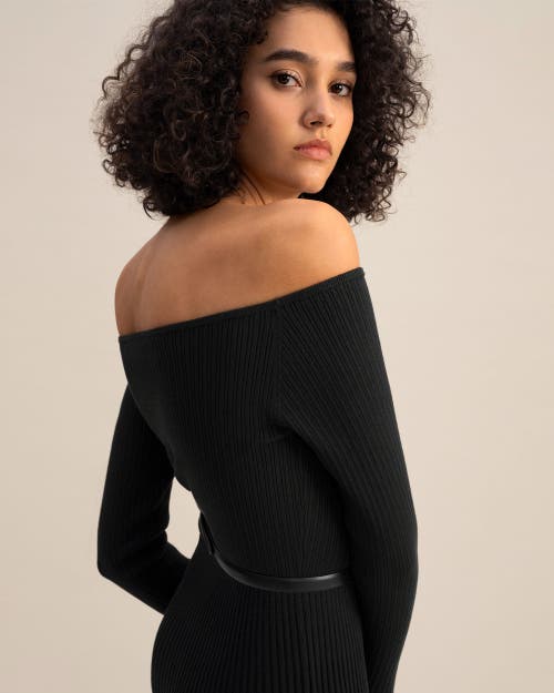 Shop Lilysilk The Vivi Knit Dress In Black