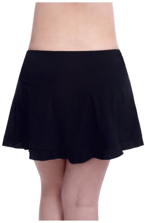 Profile By Gottex Tutti Frutti Full Figure Skirt Swim Bottom In Black