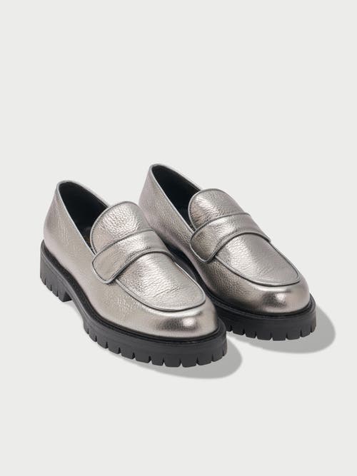 Shop Mavette Amalia Loafer In Silver