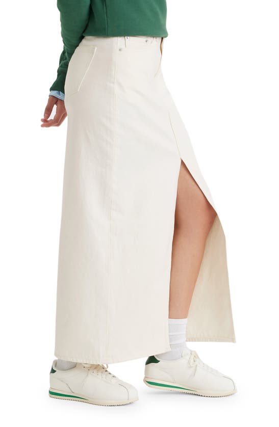 Shop Levi's Ankle Column Denim Skirt In Snowing In La