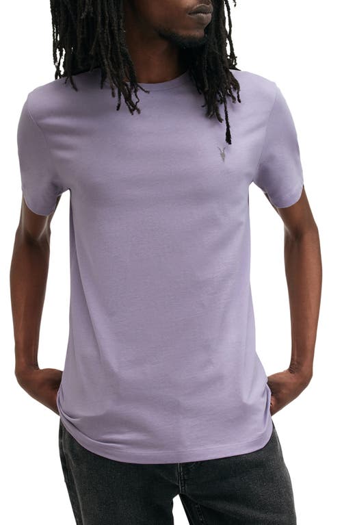 Shop Allsaints Brace Cotton T-shirt In Floyd Purple