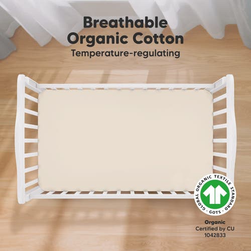 Keababies Soothe Fitted Crib Sheet In Cameo
