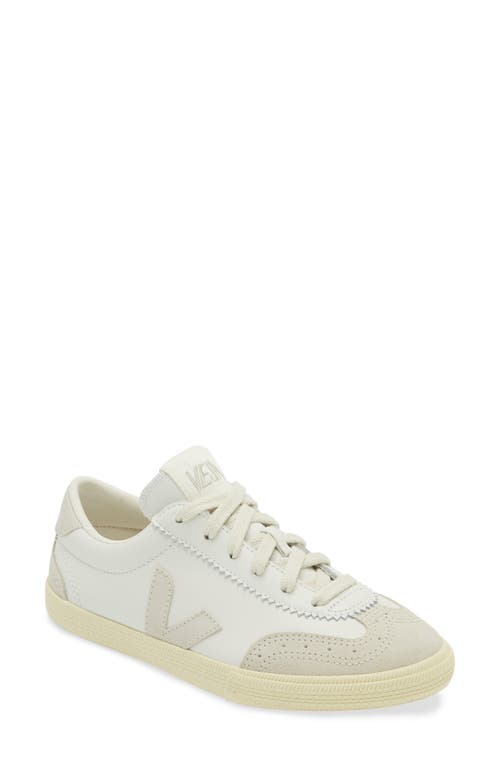 Veja Volley Sneakers In White Suede And Leather In White