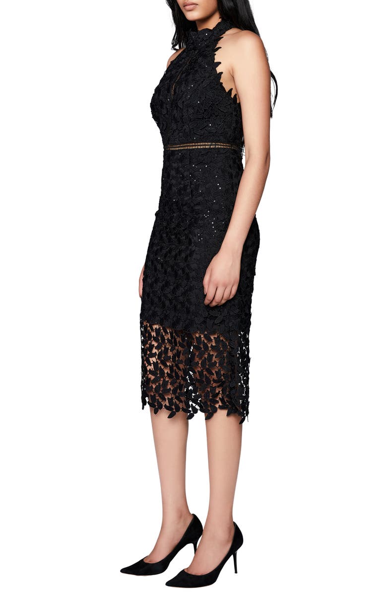 Bardot Sequin Leaf Lace Dress | Nordstrom