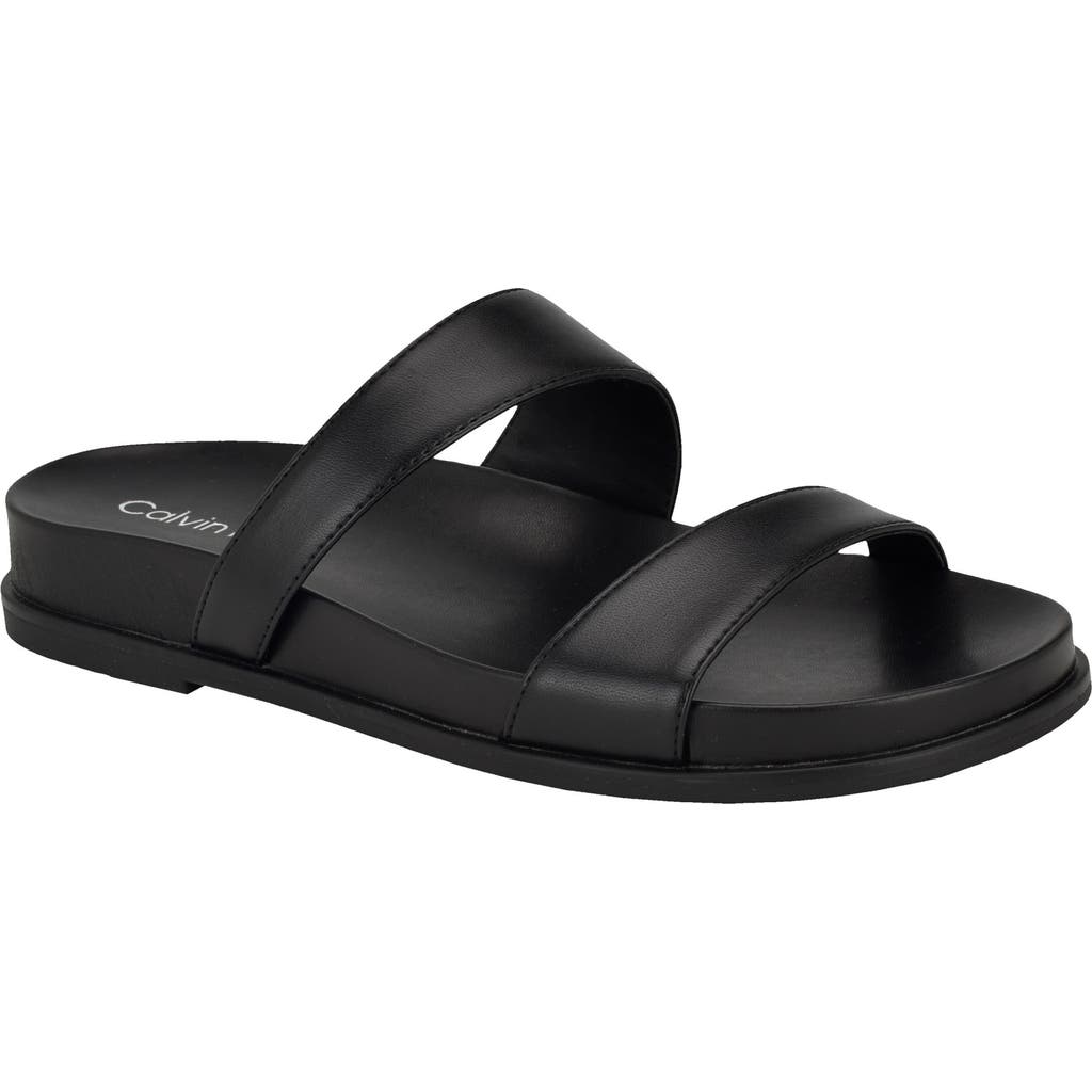 Calvin Klein Explore Slide Sandal In Black