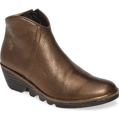 Fly London Pevo Wedge Bootie - Brown