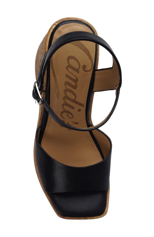 Candies Candie's Zulina Water Resistant Wedge Platform Sandal In Blklt
