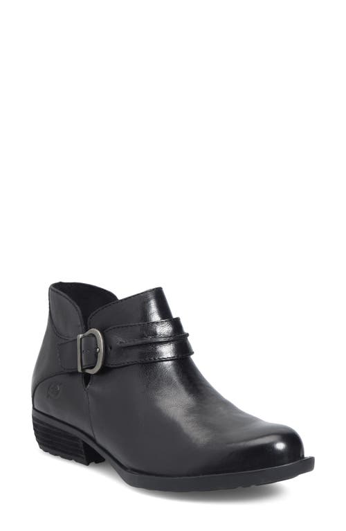 Katie Zip Bootie in Black F/G