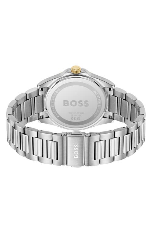 Hugo Boss Men's Strike Quartz Basic Calendar Stainless Steel Watch 41mm In Green