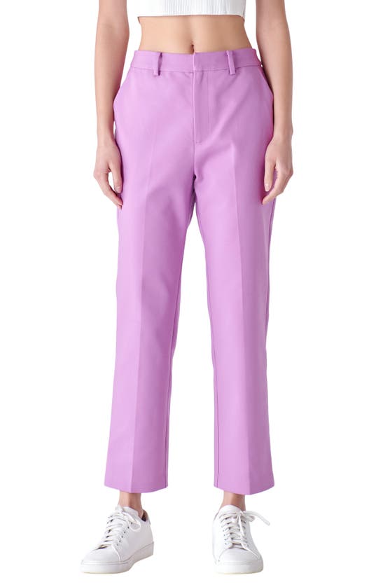 Shop English Factory Cigarette Pants In Lilac