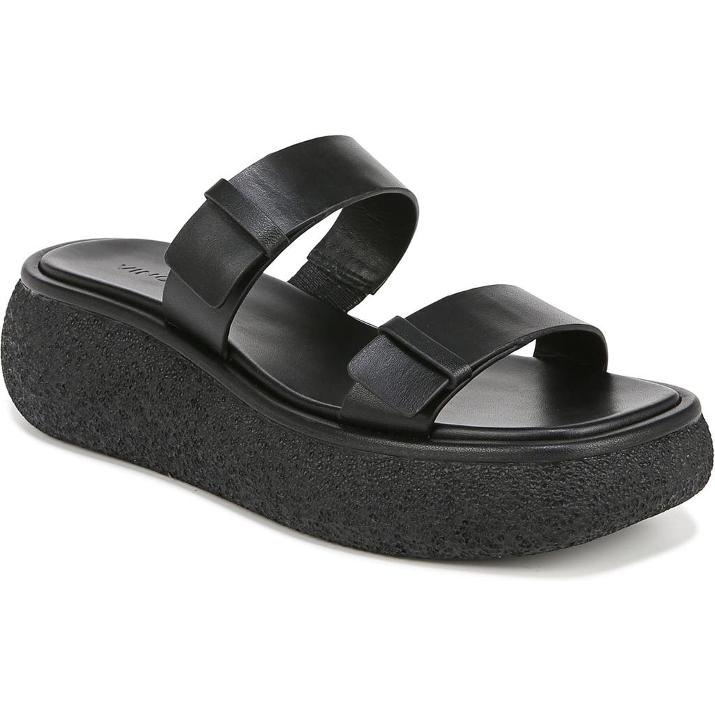 Shop Vince Lagos Platform Slide Sandal In Black