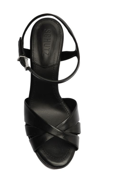 Shop Schutz Keefa Platform Sandal In Black