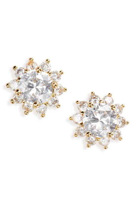 Kate Spade Sunny Halo Stud Earrings In Clear.