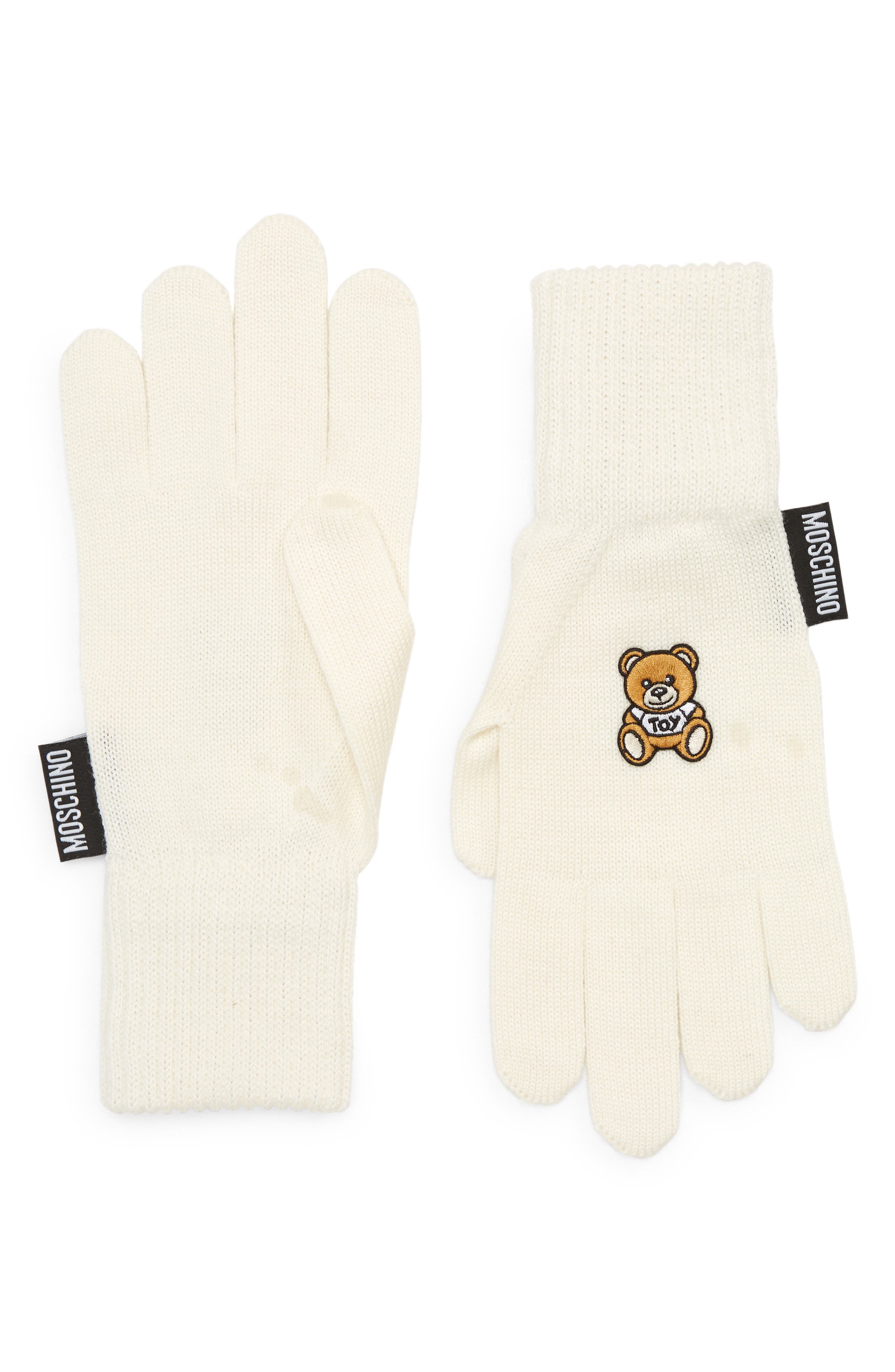 womens ivory gloves