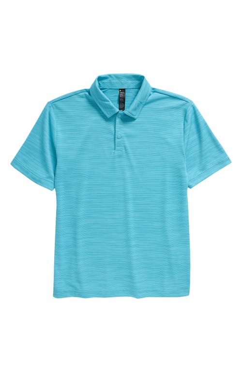 Zella Kids' Jump Up Performance Piqué Knit Polo In Blue