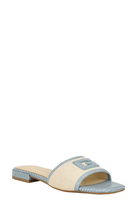 Women s Blue Flat Sandals Nordstrom