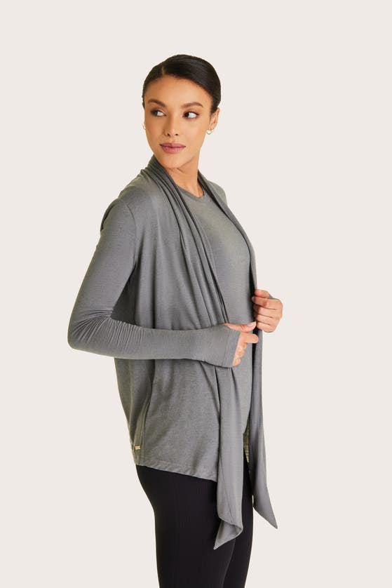 Shop Alala Washable Cashmere Cardigan In Charcoal