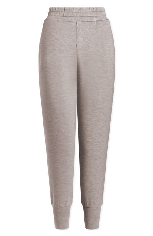 Shop Varley Slim Cuff Ankle Joggers In Taupe Marl