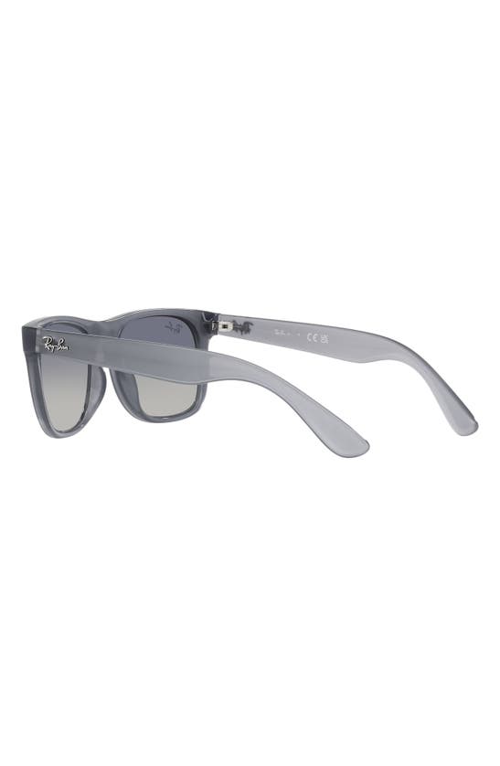 Shop Ray Ban Ray-ban Kids' Junior Justin 48mm Gradient Small Square Sunglasses In Blue Gradient