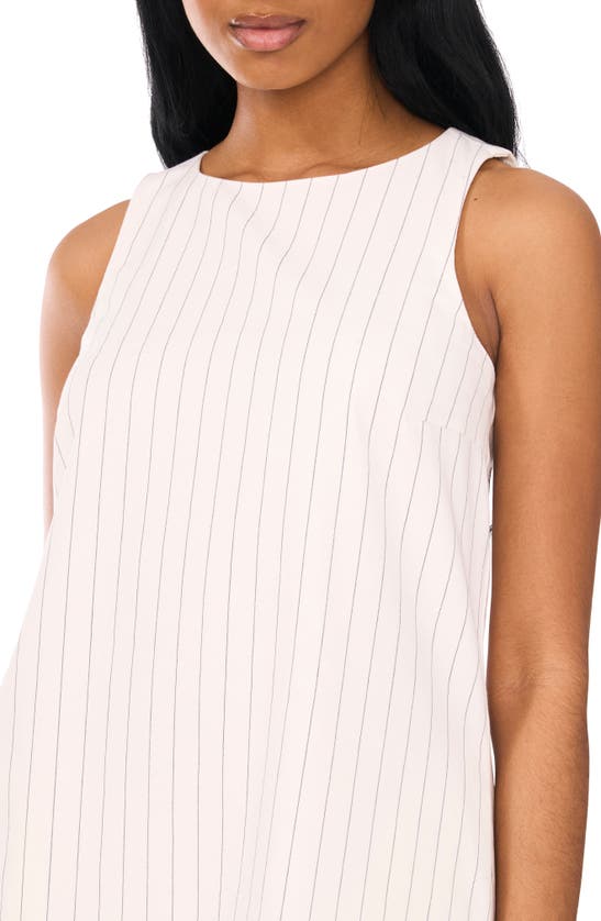 Shop Halogen Sleeveless Linen Blend A-line Dress In New Ivory