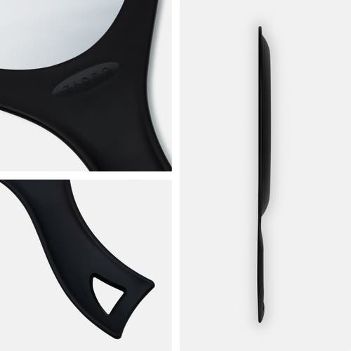 Zadro Xl Teardrop Handheld Mirror With Handle In Black