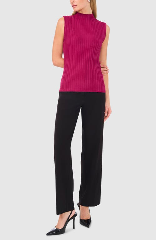 Shop Halogenr Halogen(r) Mock Neck Sleeveless Sweater In Raspberry Purple