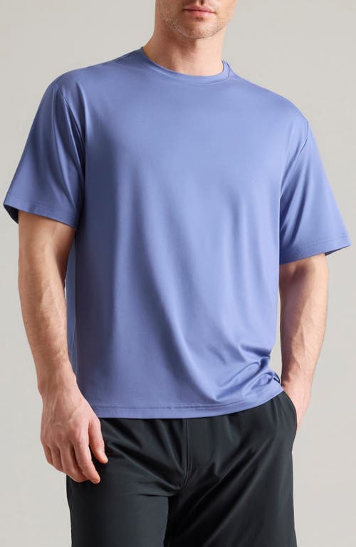 Shop Rhone Base Training Relaxed Performance T-shirt In Morning Blue