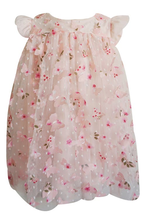 Popatu 3D Butterfly Party Dress Peach at Nordstrom,