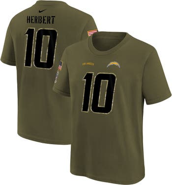 Nike Youth Nike Justin Herbert Gold Los Angeles Chargers Inverted