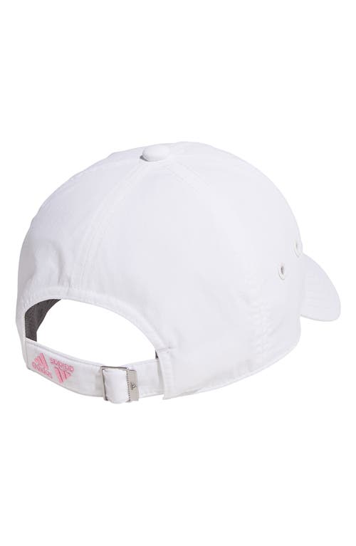 Shop Adidas Originals Adidas Influencer 3 Cap In White/bliss Pink