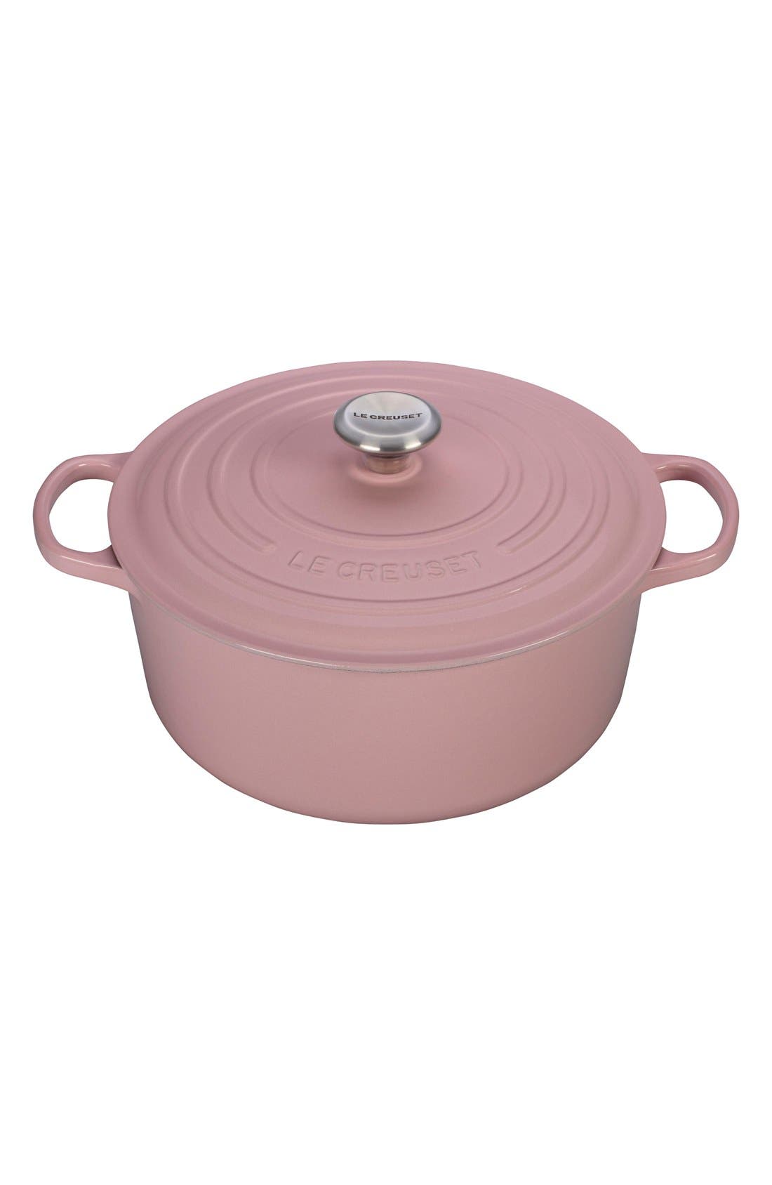 LE CREUSET,
                            Signature 7 1/4 Quart Round Enamel Cast Iron French/Dutch Oven,
                            Main thumbnail 26, color,
                            650