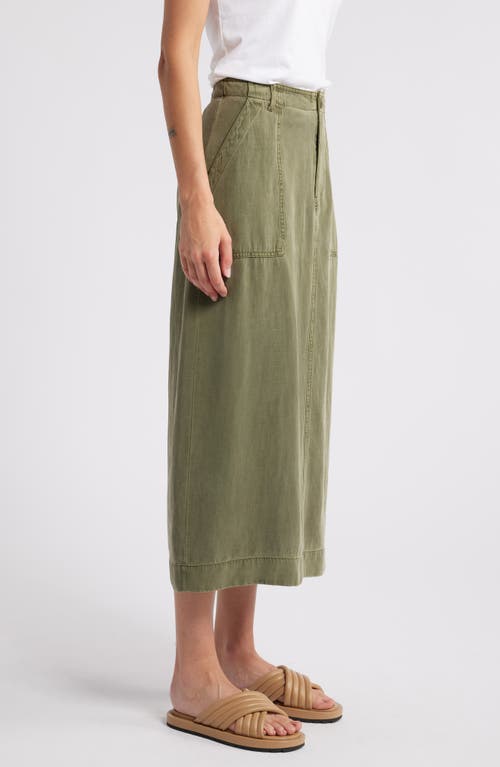 Shop Treasure & Bond Utility Maxi Skirt In Olive Kalamata