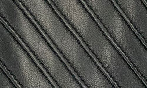 Portolano Diagonal Corded Gloves In Black