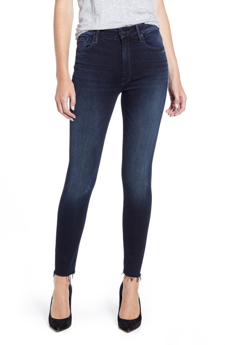 MOTHER The Looker High Waist Frayed Ankle Skinny Jeans (Just Like Ones ...