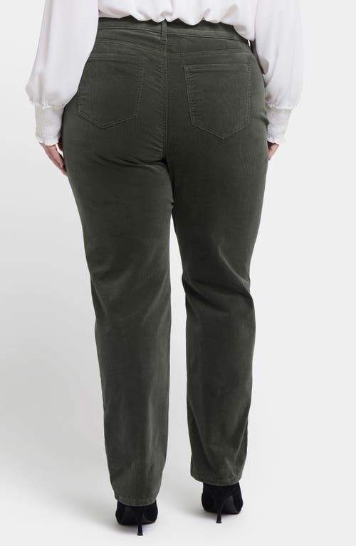 Nydj Marilyn Straight Leg Corduroy Pants In Vine Leaf