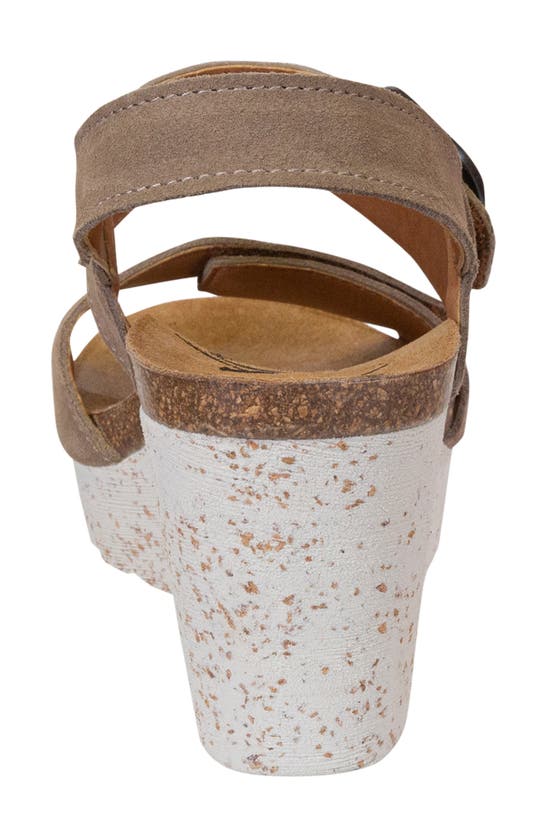 Shop Otbt Peasant Wedge Sandal In Greige