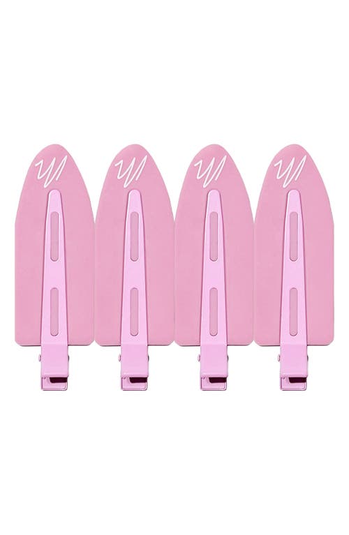 4-Pack Jumbo No-Crease Hair Clips in Pink