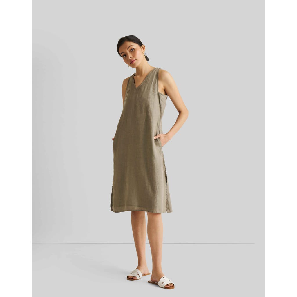 Reistor Reading Tea Leaves Dress In Dark Olive In Dark Green