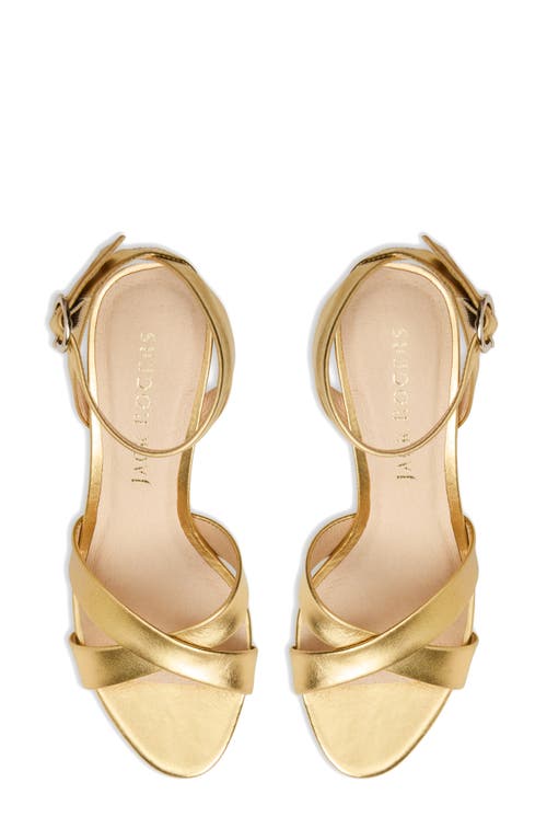 Jack Rogers Peri Ankle Strap Sandal In Gold