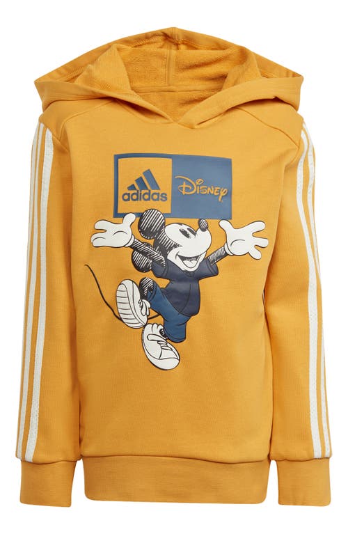 Shop Adidas Originals Adidas Kids' Disney Mickey Mouse Hoodie & Joggers Set In Preloved Yellow/off White