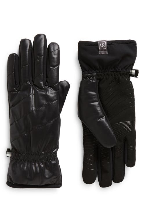 U R All Weather Puffer Glove Black at Nordstrom,