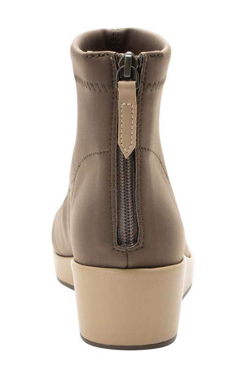 Alegria By Pg Lite Harmoni Platform Wedge Bootie In Camel