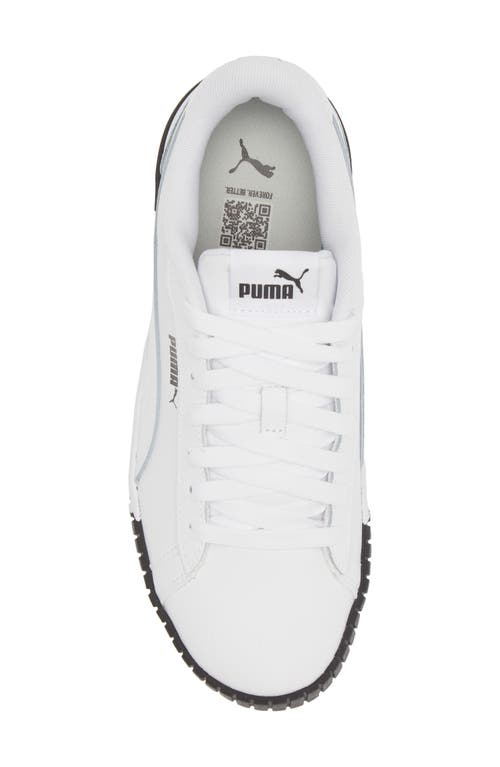 Puma Crew 2.0 Sneaker In White- White-black