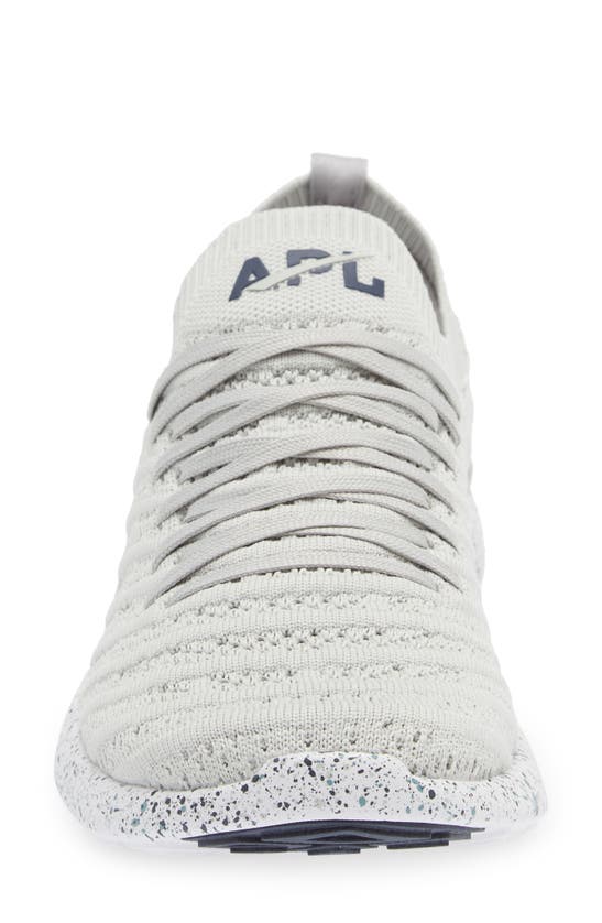 Apl Athletic Propulsion Labs Techloom Wave Hybrid Running Shoe In Grey /midnight /speckle