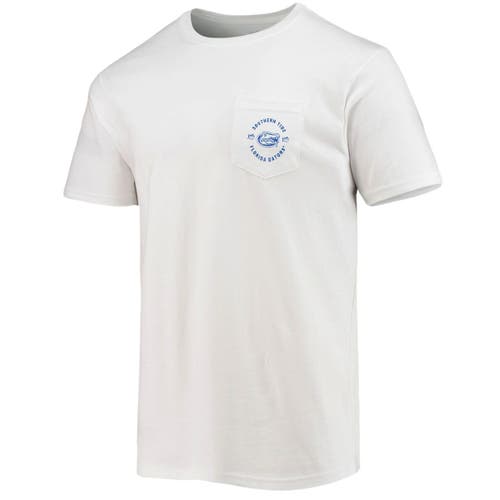 Men's Southern Tide White Florida Gators Game Day Coastal Sailing T-Shirt