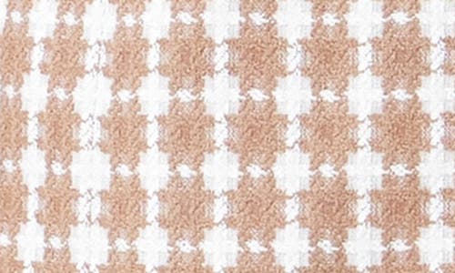 Endless Rose Women's Houndstooth Blazer Romper In Beige/gold